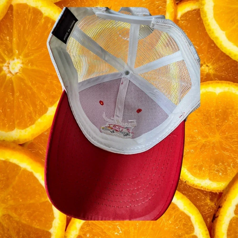 Food Truck Festival Hat Red White Trucker Cap Adjustable Baseball‎